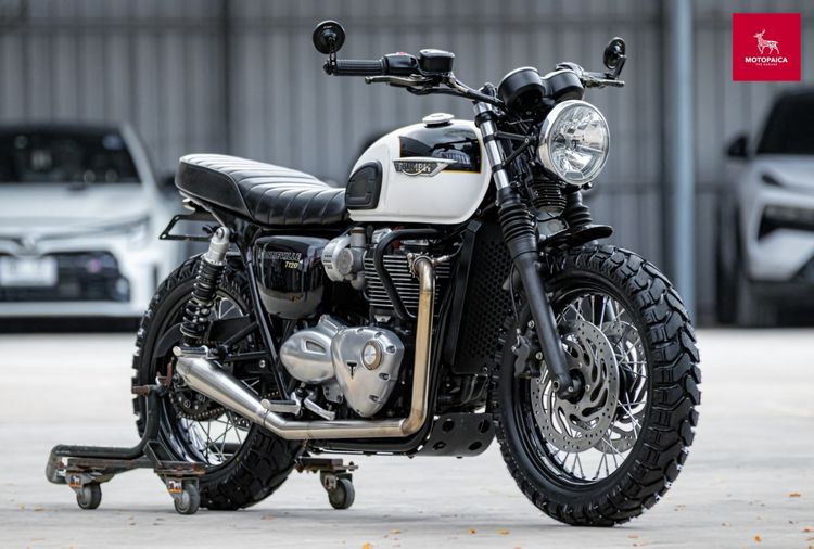 Triumph Bonneville T120 Custom ปี2016 สีทูโทน วิ่ง38,000km.แต่งครบ