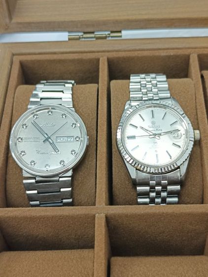 Titoni Cosmo King 25 Jewels Rotomatic ซึ่งเป็นนาฬิกาวินเทจสไตล์คลาสสิก สัญชาติสวิส (Swiss Made)เหมือนRolex Datejust รูปที่ 8