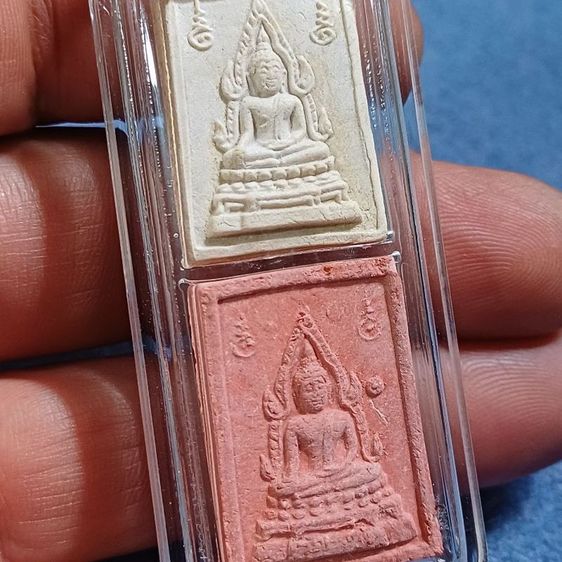 เลี่ยมคู่พระหางหมากรุ่นพิเศษพระคำข้าวรุ่น 2 เลี่ยมกันน้ำ พร้อมใช้ รับประกันพระแท้