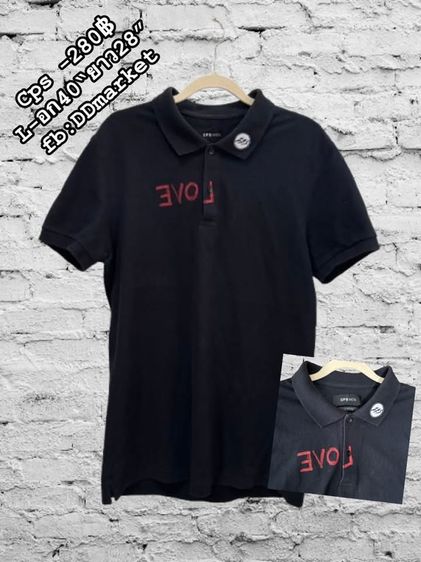 อื่นๆ เสื้อเชิ้ต L ดำ แขนสั้น เสื้อ CPS