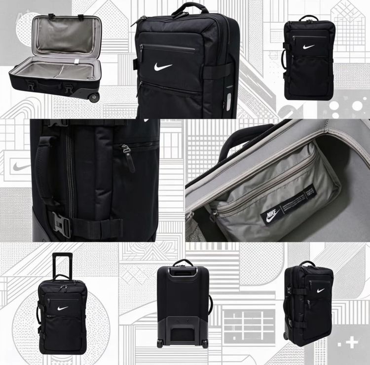 ขายกระเป๋าเดินทาง (ของใหม่ไม่เคยใช้งาน) NIKE x BGPU – กระเป๋าเดินทางล้อลาก CABIN ROLLER BLACK 2024/25 รูปที่ 7