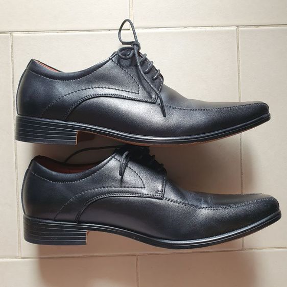 HEAVY รองเท้าหนังผูกเชือกสีดำผู้ชาย Men's Leather Dress Shoe รูปที่ 3