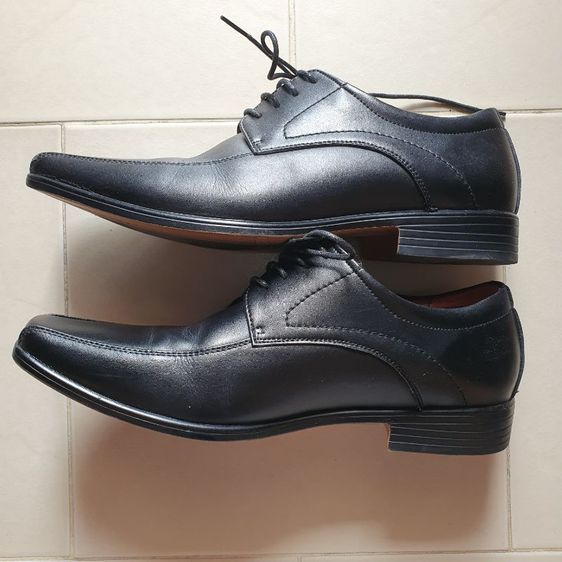 HEAVY รองเท้าหนังผูกเชือกสีดำผู้ชาย Men's Leather Dress Shoe รูปที่ 4
