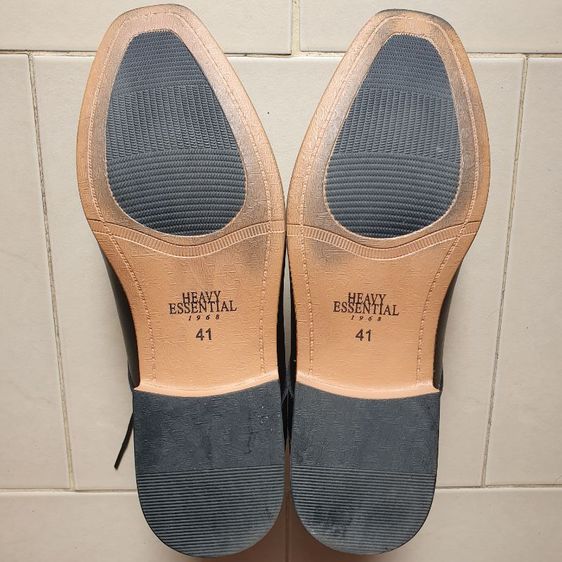 HEAVY รองเท้าหนังผูกเชือกสีดำผู้ชาย Men's Leather Dress Shoe รูปที่ 5