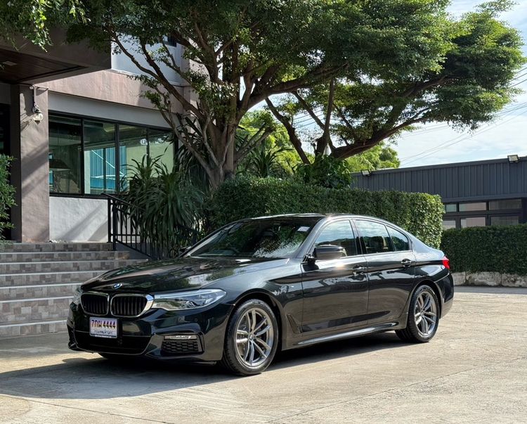 BMW Series 5 2020 520d Sedan ดีเซล ไม่ติดแก๊ส เกียร์อัตโนมัติ ดำ รูปที่ 4
