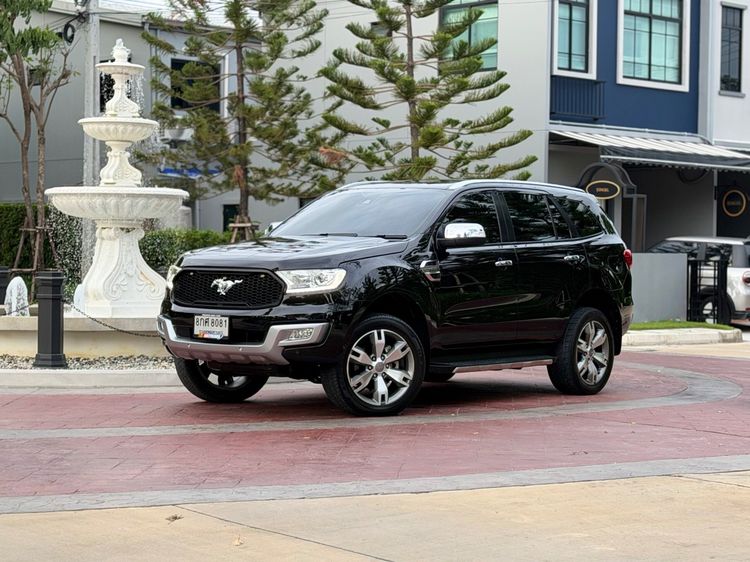 Ford Everest 2018 2.2 Titanium Plus Utility-car ดีเซล ไม่ติดแก๊ส เกียร์อัตโนมัติ ดำ