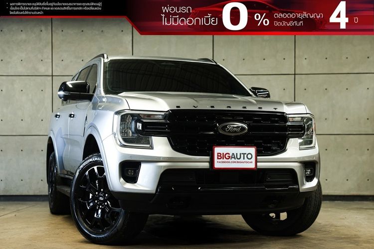 Ford Everest 2024 2.0 Turbo Sport Utility-car ดีเซล ไม่ติดแก๊ส เกียร์อัตโนมัติ บรอนซ์เงิน