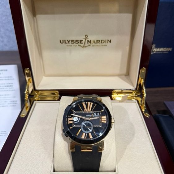 Ulysse Nardin Executive Dual Time 43mm Rose Gold — Full Set | Rare Collector’s Pieceขาย Ulysse Nardin Executive Dual Time 43mm