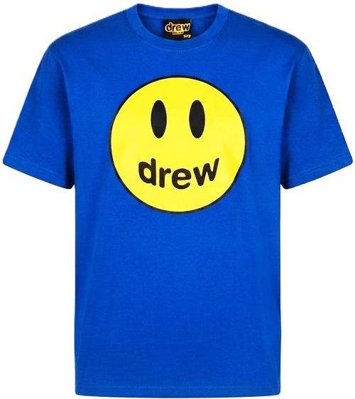 เสื้อทีเชิ้ต EU 40 ฟ้า แขนสั้น Drew House Mascot Short Sleeve Tee Pacific Blue  relaxed fit
