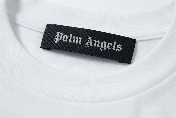 Palm Angels Vertical Logo T-Shirt Off-White รูปที่ 2