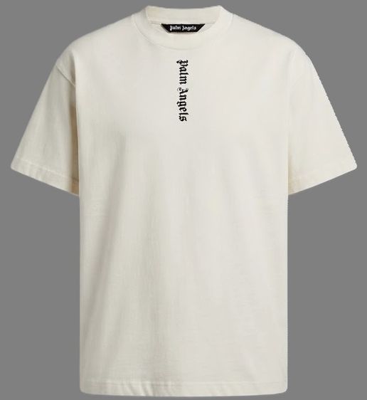 Palm Angels Vertical Logo T-Shirt Off-White