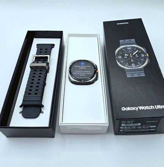 ซิลิโคน ดำ Galaxy Watch Ultra 2024 ครบกล่อง แถมสาย