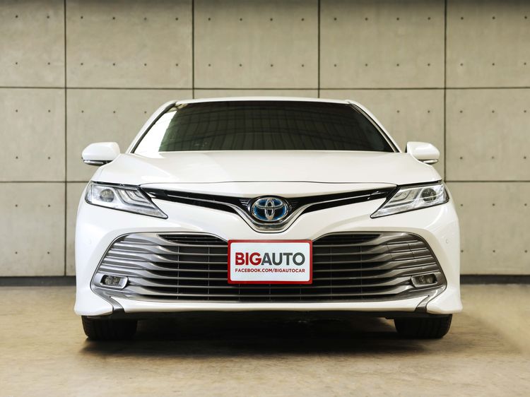 Toyota Camry 2021 2.5 Hybrid Sedan ไฮบริด ไม่ติดแก๊ส เกียร์อัตโนมัติ ขาว รูปที่ 4