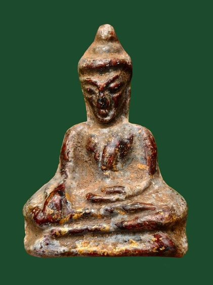 พระท่ากระดาน เกศบัวตูม กรุวัดศรีสวัสดิ์ กาญจนบุรี เนื้อตะกั่วสนิมแดง