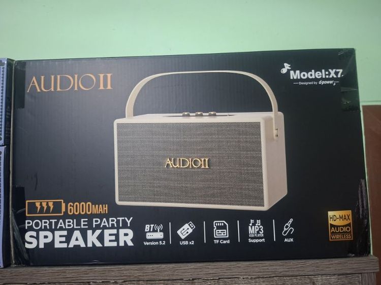 ลำโพงบลูทูธ d power 60วัตร เสียงดีเบสชัดต่อไมค์ร้องเพลงได้