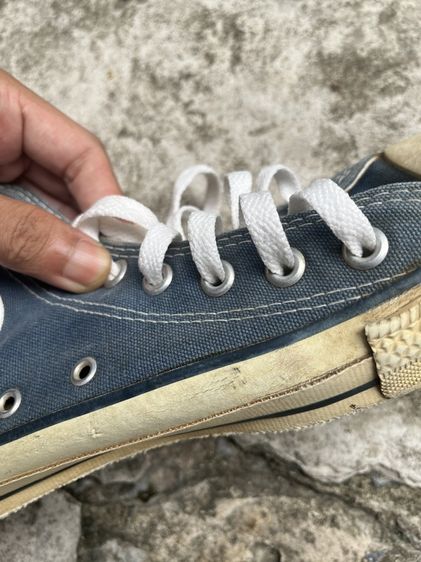 Converse made in USA 1990 Hi navy หุ้มข้อ  สีกรม รูปที่ 9