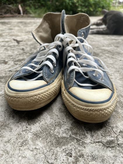 Converse made in USA 1990 Hi navy หุ้มข้อ  สีกรม รูปที่ 7