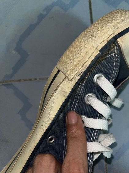 Converse made in USA 1990 Hi navy หุ้มข้อ  สีกรม รูปที่ 18