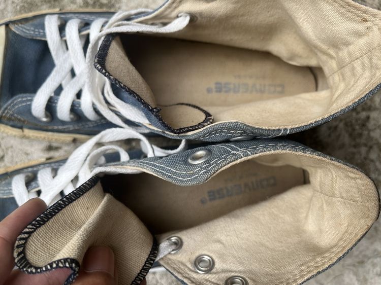 Converse made in USA 1990 Hi navy หุ้มข้อ  สีกรม รูปที่ 14