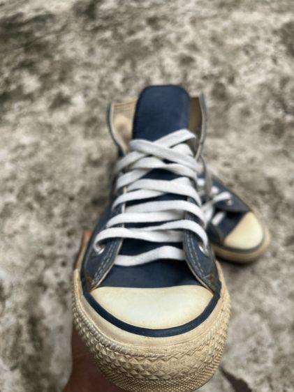 Converse made in USA 1990 Hi navy หุ้มข้อ  สีกรม รูปที่ 15