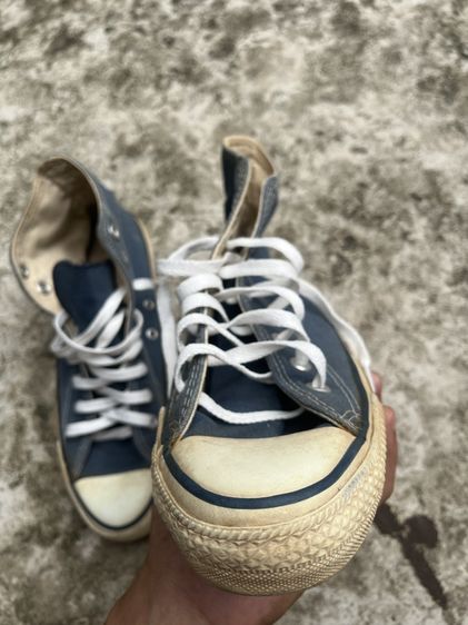 Converse made in USA 1990 Hi navy หุ้มข้อ  สีกรม รูปที่ 16