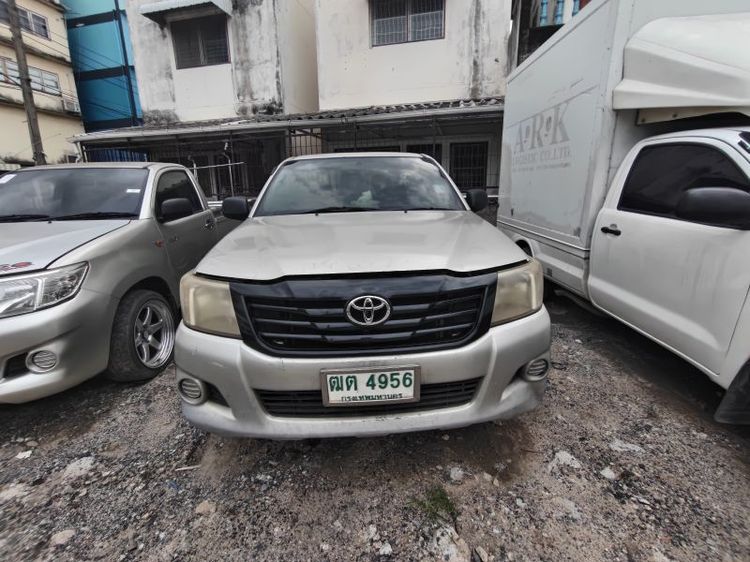 Toyota Hilux Vigo 2011 2.7 J STD Pickup เบนซิน LPG เกียร์ธรรมดา เทา รูปที่ 2