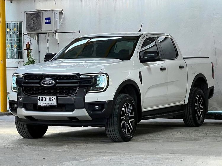 Ford Ranger 2023 2.0 Turbo 4WD Sport Pickup ดีเซล ไม่ติดแก๊ส เกียร์อัตโนมัติ ขาว รูปที่ 2