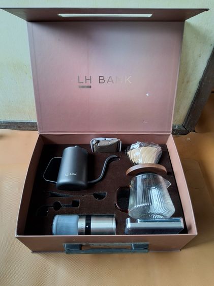 ขายชุดชงกาแฟดริปพรีเมียม LH Bank (Premium Coffee Drip Set) - ของเก่าเก็บ ไม่เคยใช้งาน รูปที่ 5