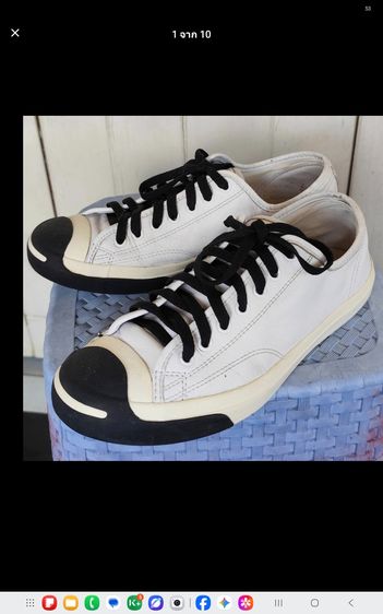 ขายรองเท้า Converse Jack Purcell Leather White เบอร์ 9.5 (27.5 cm) มือสอง รูปที่ 3