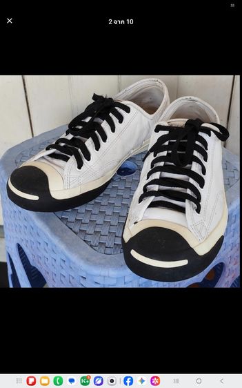 ขายรองเท้า Converse Jack Purcell Leather White เบอร์ 9.5 (27.5 cm) มือสอง รูปที่ 2