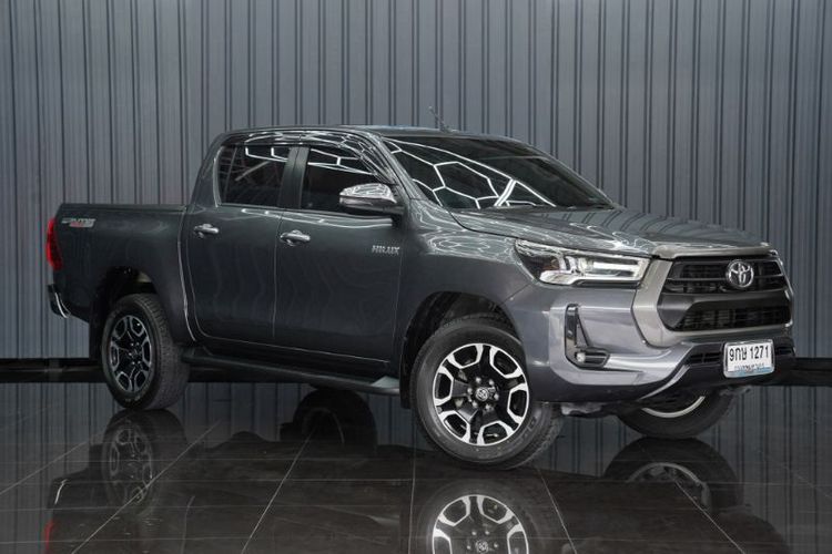 Toyota Hilux Revo 2021 2.4 Prerunner Mid Pickup ดีเซล เกียร์อัตโนมัติ เทา รูปที่ 3