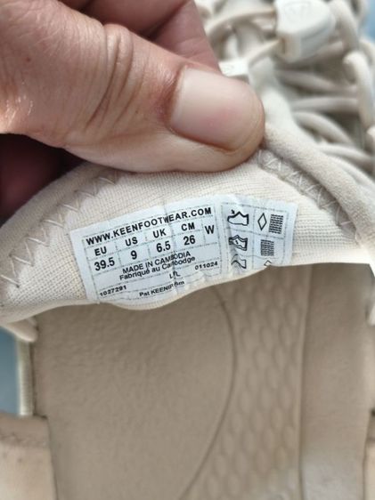 อื่นๆ รองเท้าส้นแบน ผ้า UK 6.5 | EU 40 | US 8 ขาว รองเท้า