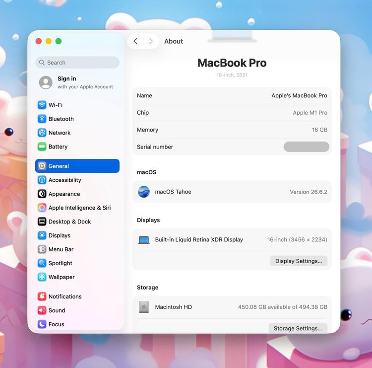 MacBook Pro 16-inch M1Pro Ram16GB SSD512GB SpaceGray  รูปที่ 12