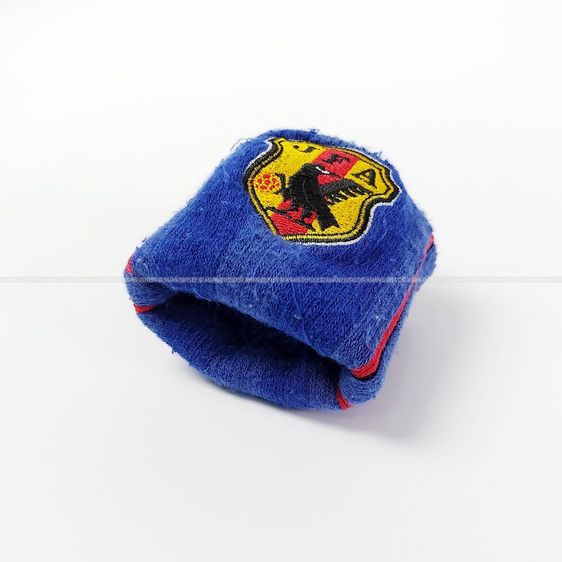 ปลอกรัดข้อมือกีฬา JFA Japan National Football Team Samurai Blue สีน้ำเงินซามูไรบลู อาร์มปักสองด้าน สภาพสวย ของแท้ Japan หายากมาก รูปที่ 5