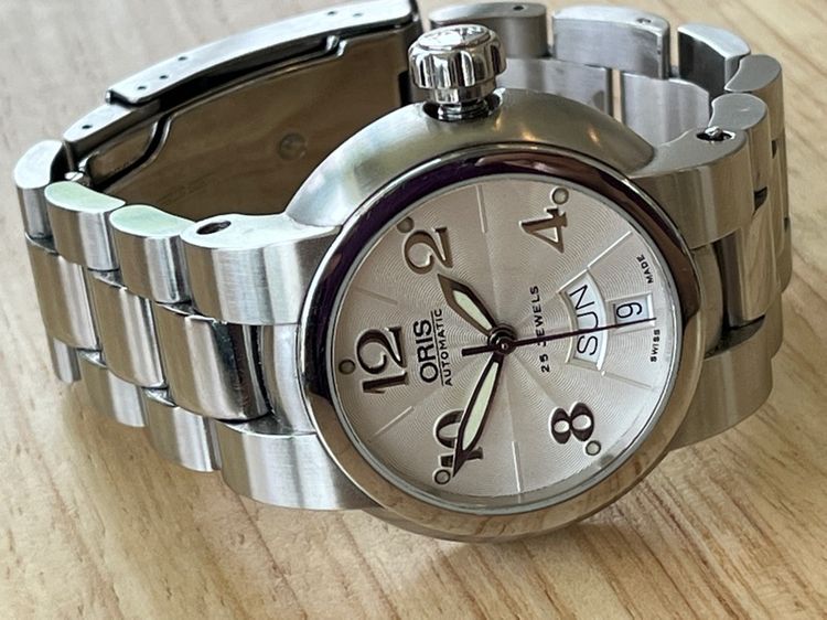 รับเทรด Oris Diver 100M Automatic Day Date White Dial รูปที่ 11