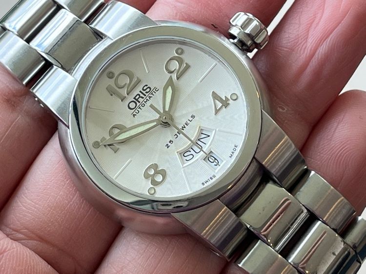 รับเทรด Oris Diver 100M Automatic Day Date White Dial รูปที่ 6