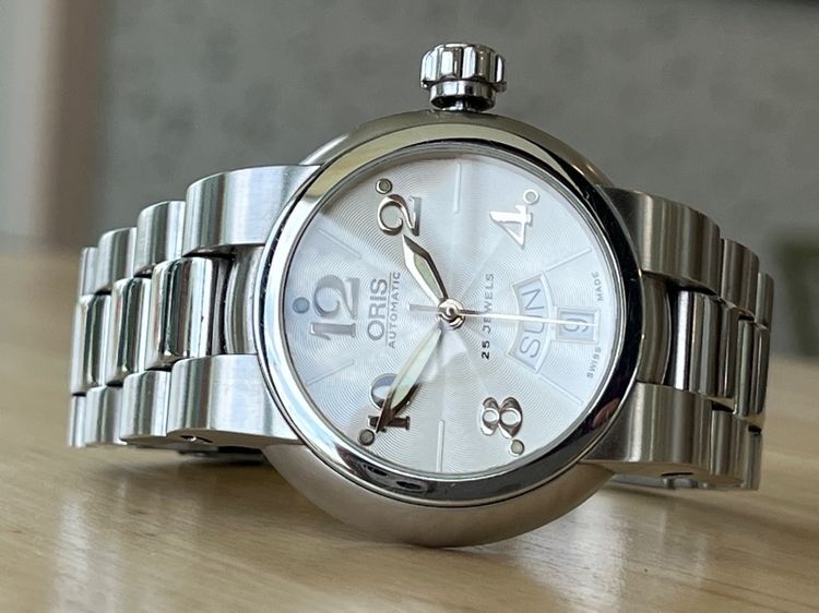 รับเทรด Oris Diver 100M Automatic Day Date White Dial รูปที่ 4