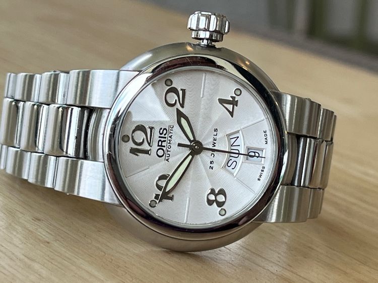 รับเทรด Oris Diver 100M Automatic Day Date White Dial รูปที่ 5