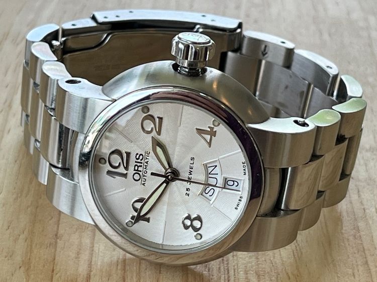 รับเทรด Oris Diver 100M Automatic Day Date White Dial รูปที่ 12