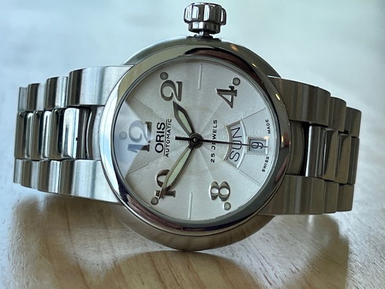 รับเทรด Oris Diver 100M Automatic Day Date White Dial รูปที่ 2