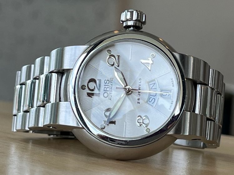 รับเทรด Oris Diver 100M Automatic Day Date White Dial รูปที่ 10