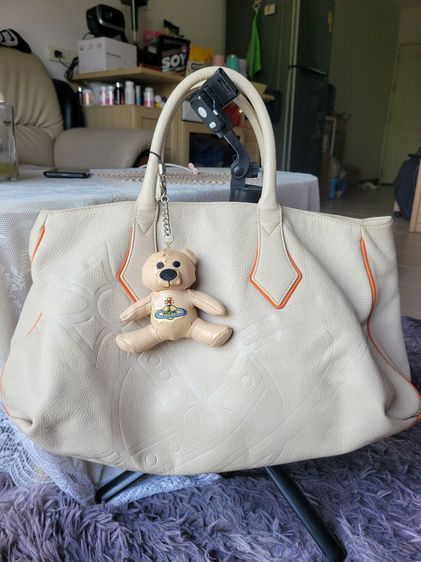 Vivienne Westwood หนังแท้ ไม่ระบุ ขาว กระเป๋าวิเวียนแท้
