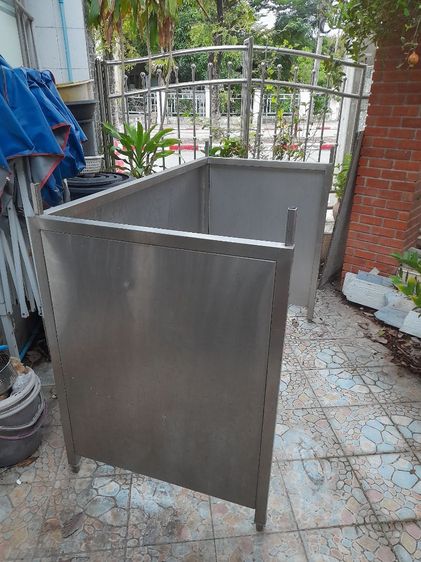 อุปกรณ์เครื่องครัวทำอาหาร แผงกันลมสแตนเลสขนาด80×160×106ซม.