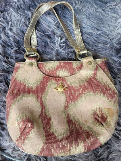 Vivienne Westwood ผ้า หญิง ชมพู กระเป๋าถือวิเวียนแท้