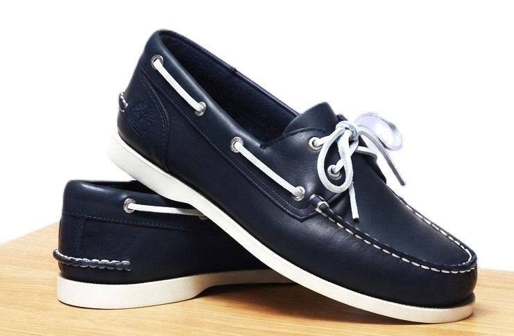 Timberland Classic 2-Eye Boat Shoe Navy Full-Grain  รูปที่ 3