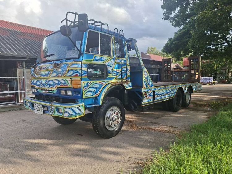 HINO 10  ล้อ ขายเทลเลอรถเกี่ยวF17 เครื่องHO7C-185แรง พาวเวอ เกียใหญ่ หางต่อใหม่ใช้งานน้อย สวย พร้อมใช้งาน เล่มพร้อม