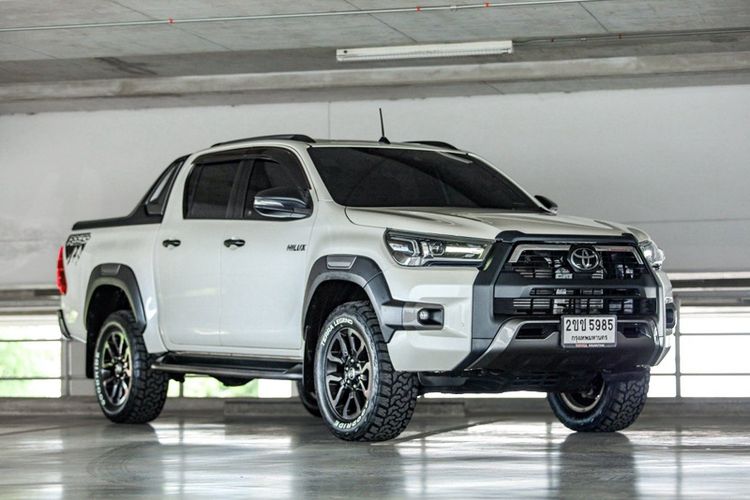 Toyota Hilux Revo 2021 2.4 Prerunner G Rocco Pickup ดีเซล ไม่ติดแก๊ส เกียร์อัตโนมัติ ขาว