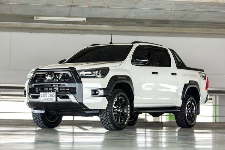 Toyota Hilux Revo 2021 2.4 Prerunner G Rocco Pickup ดีเซล ไม่ติดแก๊ส เกียร์อัตโนมัติ ขาว รูปที่ 2