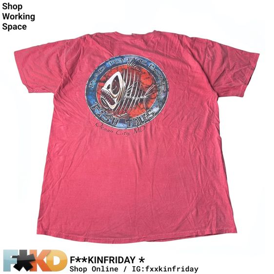 เสื้อยืด Bad to the bone Size XL