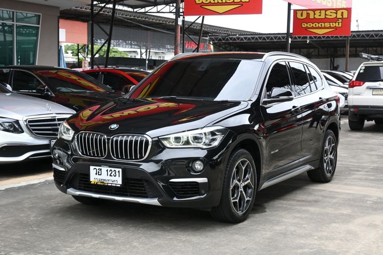 BMW X1 2017 1.5 sDrive18i xLine Utility-car เบนซิน ไม่ติดแก๊ส เกียร์อัตโนมัติ ดำ